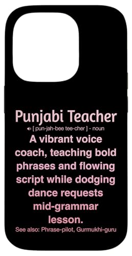 Punjabi-Lehrer Hülle für iPhone 14 Pro von Punjabi Teacher Gifts & Tees