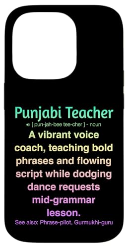Punjabi-Lehrer Hülle für iPhone 14 Pro von Punjabi Teacher Gifts & Tees