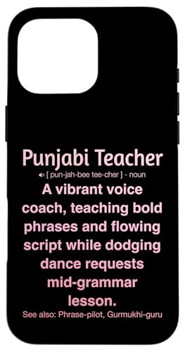 Punjabi-Lehrer Hülle für iPhone 16 Pro Max von Punjabi Teacher Gifts & Tees