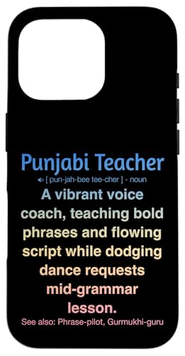 Punjabi-Lehrer Hülle für iPhone 16 Pro von Punjabi Teacher Gifts & Tees