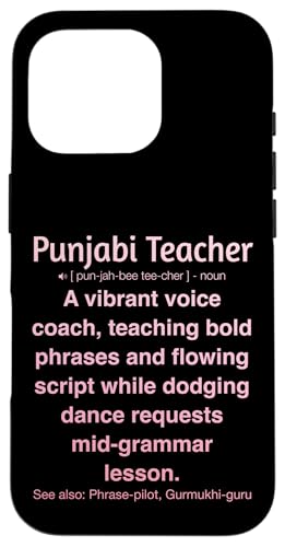 Punjabi-Lehrer Hülle für iPhone 16 Pro von Punjabi Teacher Gifts & Tees
