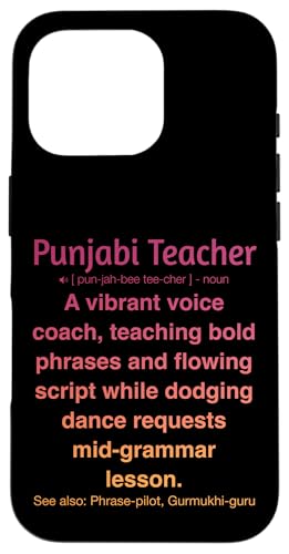 Punjabi-Lehrer Hülle für iPhone 16 Pro von Punjabi Teacher Gifts & Tees