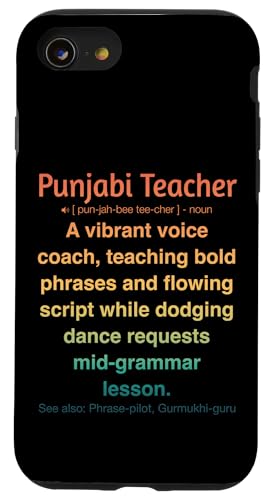 Punjabi-Lehrer Hülle für iPhone SE (2020) / 7 / 8 von Punjabi Teacher Gifts & Tees
