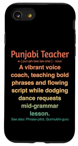 Punjabi-Lehrer Hülle für iPhone SE (2020) / 7 / 8 von Punjabi Teacher Gifts & Tees