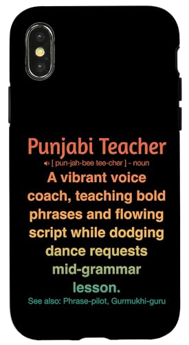 Punjabi-Lehrer Hülle für iPhone X/XS von Punjabi Teacher Gifts & Tees