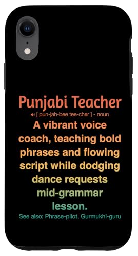 Punjabi-Lehrer Hülle für iPhone XR von Punjabi Teacher Gifts & Tees
