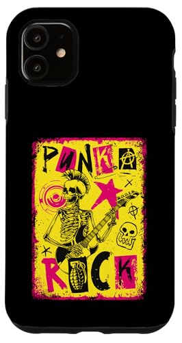 Punk Rocker Outfit Punks Oi Ska Punker Skinhead Punk Rock Hülle für iPhone 11 von Punk Rock Musik Retro Vintage Rock Hand Herren