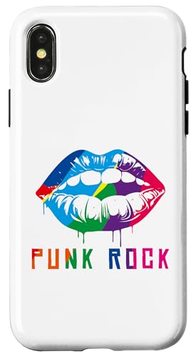 Punk Rocker Outfit Punks Oi Ska Punker Skinhead Punk Rock Hülle für iPhone X/XS von Punk Rock Musik Retro Vintage Rock Hand Herren