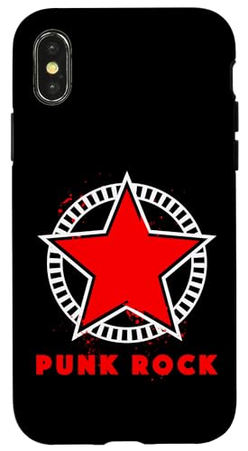 Punk Rocker Outfit Punks Oi Ska Punker Skinhead Punk Rock Hülle für iPhone X/XS von Punk Rock Musik Retro Vintage Rock Hand Herren