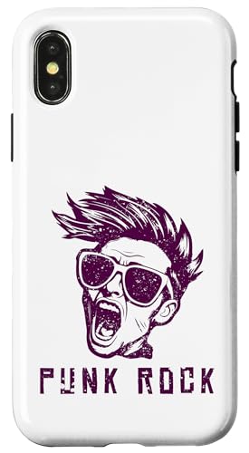Punk Rocker Outfit Punks Oi Ska Punker Skinhead Punk Rock Hülle für iPhone X/XS von Punk Rock Musik Retro Vintage Rock Hand Herren