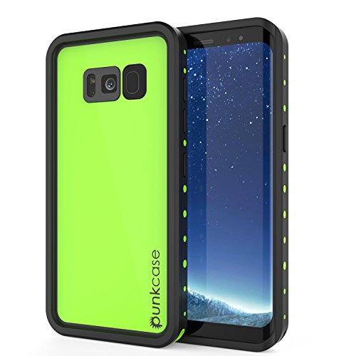 PunkCase Galaxy S8 Plus wasserdichte Hülle [Studstar Serie] IP68 Zertifiziert | 360 Grad Handyhüllen Case mit Integrierter Bildschirm Schutzfolie Kompatibel mit Samsung Galaxy S8 Plus [Grün] von PunkCase