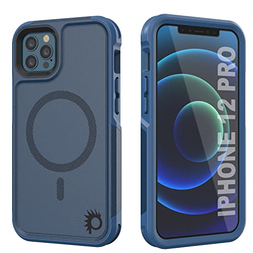 PunkCase MagSpartan-Serie Schutzhülle für iPhone 12 Pro (15,5 cm), robuste Schutzhülle mit integrierter magnetischer Ladefunktion, Rundumschutz mit Displayschutzfolie aus gehärtetem Glas, Marineblau PunkCase MagSpartan-Serie Schutzhülle für iPhone 12 Pro (15,5 cm), robuste Schutzhülle mit integrierter magnetischer Ladefunktion, Rundumschutz mit Displayschutzfolie aus gehärtetem Glas, Marineblau von PunkCase