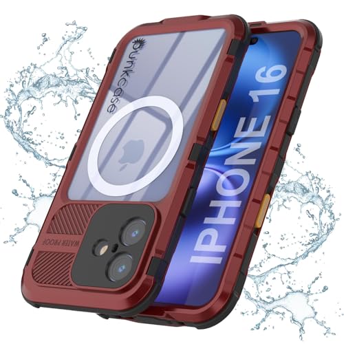 PunkCase Wasserdichte Aluminium-Schutzhülle für iPhone 16 [Metal Extreme 2.0 Serie] IP68 robuste Stoßstangen-Abdeckung mit integriertem Displayschutz, ultimativer Schutz für iPhone 16 (15,5 cm) von PunkCase