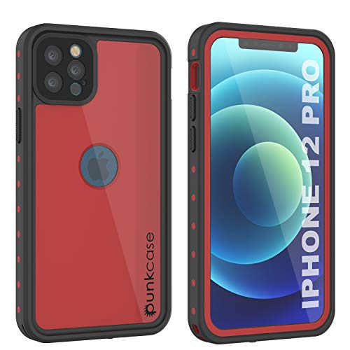Punkcase Entworfen für Pro wasserdichte [StudStar-Serie] [Slim Fit] [IP68 zertifiziert] [schmutzdicht] [schneefest] 360 Grad Ganzkörperschutz Abdeckung für (6,1 Zoll) (2020) [rot] von PunkCase