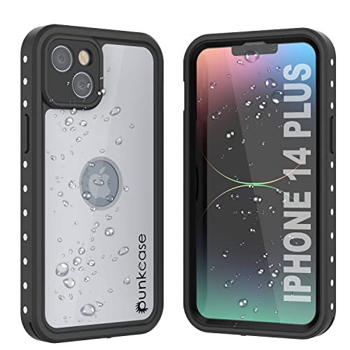 Punkcase Für iPhone 14 Plus wasserdichte Hülle [StudStar Serie] [Slim Fit] [IP68 zertifiziert] [Stoßfest] [Schmutzdicht] [Schneefest] 360 Full Body Armor Cover für iPhone 14 Plus (17.0 20 cm 22) von PunkCase