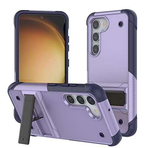 Punkcase Galaxy S23 Hülle [Reliance Series] Schutzhülle in Militärqualität mit integriertem Ständer | Ultimativer Fallschutz für Galaxy S23 (6,1 Zoll) (2023) [Violett-Marineblau) von PunkCase