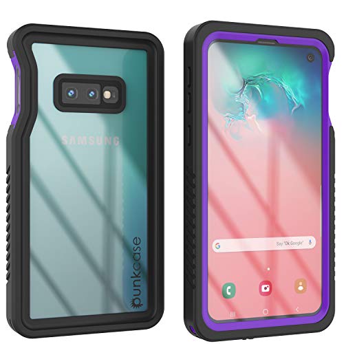 Punkcase S10e wasserdichte Schutzhülle [Extreme Serie] [Slim Fit] [IP68 zertifiziert] [stoßfest] [schmutzdicht] [schneefest] Armor Cover kompatibel mit Samsung Galaxy S10e [Violett] von PunkCase