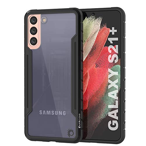 Punkcase Schutzhülle für Galaxy S21 Plus [Avenger Defense Series] mehrschichtige Schutzhülle mit Aluminiumrahmen [transparente Rückseite] ultimativer Fallschutz für Ihr S21 Plus 5G (6,7 Zoll) (2021) von PunkCase