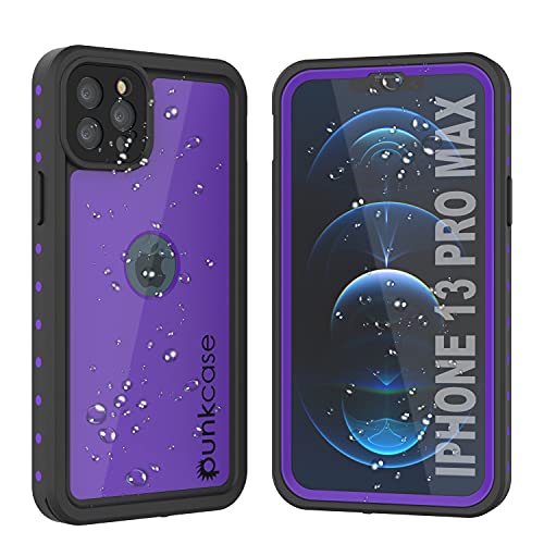 Punkcase Schutzhülle für iPhone 13 Pro Max [StudStarSerie] [Slim Fit] [IP68 zertifiziert] [Stoßfest] [schmutzdicht] [schneefest] 360 Grad Ganzkörper Rüstung Abdeckung für iPhone 13 Pro Max (6,7 von PunkCase