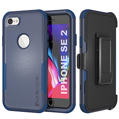 Punkcase Schutzhülle für iPhone SE 2020, Gürtelclip, Holster [Patron Serie] 41 robuste und schützende mehrschichtige HandySchutzhülle mit integriertem Ständer für iPhone SE 2020 (4,7 Zoll) (2020) von PunkCase