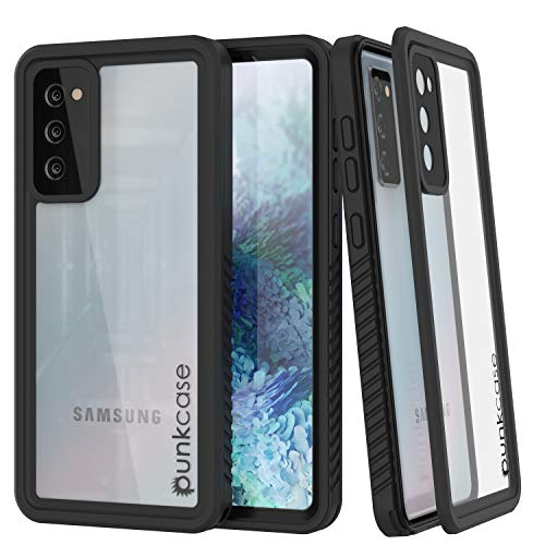 Punkcase Wasserdichte Schutzhülle für Galaxy S20 FE [Extreme Serie] [Slim Fit] [IP68 zertifiziert] [stoßfest] [schmutzdicht] [schneefest] Armor Cover für Galaxy S20 FE 5G (6,5 Zoll) (2020) [Schwarz] von PunkCase