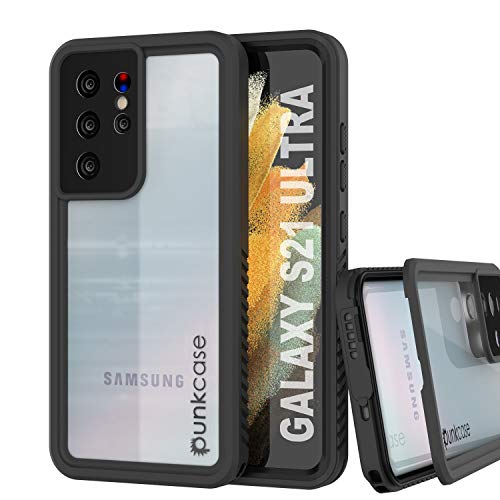 Punkcase Wasserdichte Schutzhülle für Galaxy S21 Ultra [Extreme Serie] [Slim Fit] [IP68 zertifiziert] [stoßfest] [schmutzdicht] [schneefest] Armor Cover für Galaxy S21 Ultra 5G (6,8 Zoll) (2021) von PunkCase