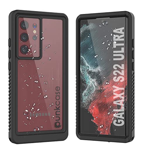 Punkcase Wasserdichte Schutzhülle für Galaxy S22 Ultra [Extreme Serie] [Slim Fit] [IP68 zertifiziert] [stoßfest] [schmutzdicht] [schneefest] Armor Cover für Galaxy S22 Ultra 5G (6,8 Zoll) (2022) von PunkCase