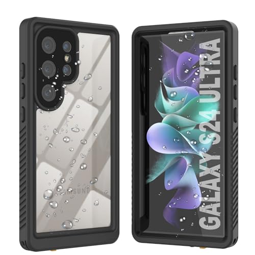 PunkCase wasserdichte Schutzhülle für Galaxy S24 Ultra [Extreme Serie] [Slim Fit] [IP68 Zertifiziert] [stoßfest] [schmutzdicht] [schneefest] Armor Cover für Galaxy S24 Ultra 5G (6,8 Zoll) (2024) von PunkCase