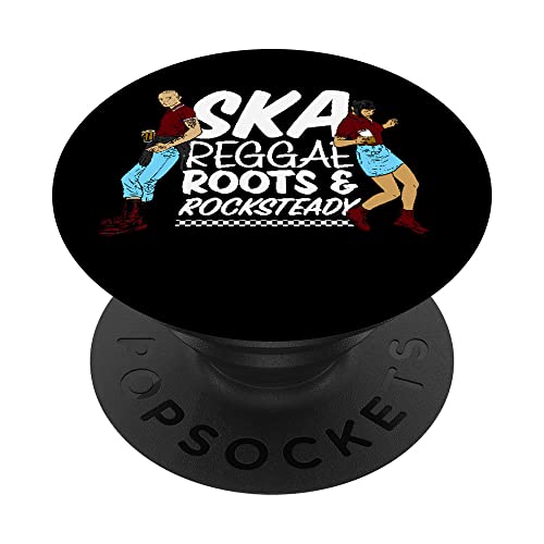 "Ska, Roots & Rocksteady" Trojan Skinhead Reggae / Ska Music PopSockets mit austauschbarem PopGrip von Punks & Skins Ltd