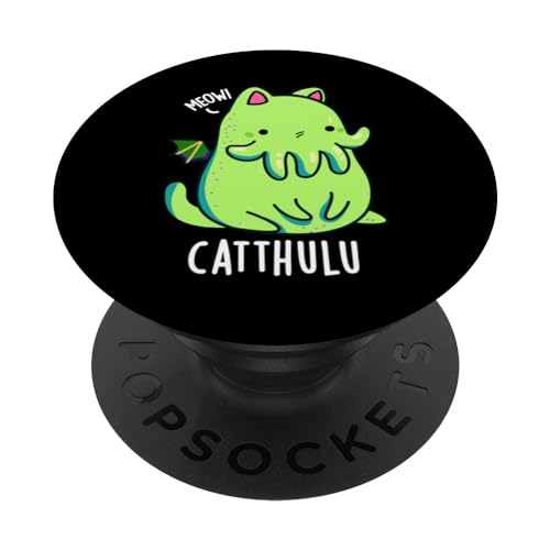 Cat-thulu Lustiges Cthulhu-Wortspiel PopSockets Klebender PopGrip Cat-thulu Lustiges Cthulhu-Wortspiel PopSockets Klebender PopGrip von Punny Bone