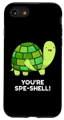 Hülle für iPhone SE (2020) / 7 / 8 Lustiges Schildkröten-Wortspiel "You're Spe-shell" von Punny Bone