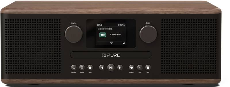 Classic C-D6 CD/Radio-System coffee black/walnut von Pure
