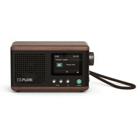 Classic Mini - Das charmante tragbare Digitalradio, Kaffee Schwarz/Walnuss von Pure