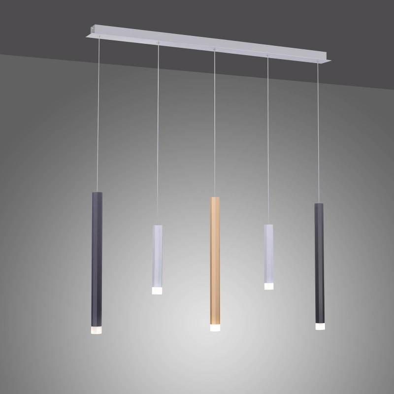 PURE Gemin LED-Pendelleuchte 5-flammig mix von Pure