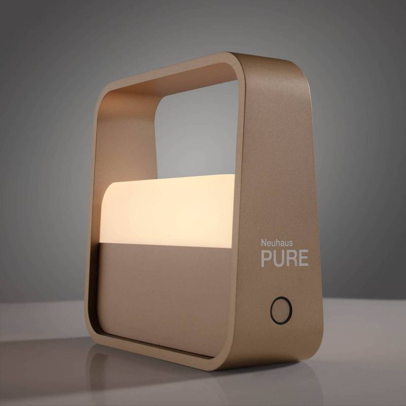 PURE LED-Akku-Tischleuchte Pure Go, bronze, Aluminium von Pure
