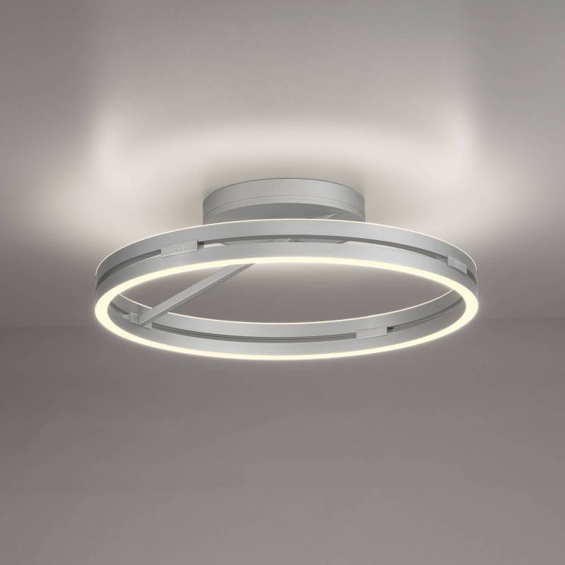PURE LED-Deckenleuchte Loop, aluminium, Metall, Ø 60 cm CCT von Pure