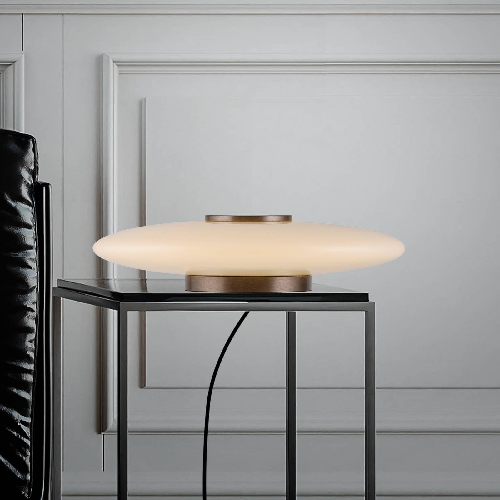 PURE LED-Tischlampe Vitrum braun/opal, Glas/Aluminium Dimmer PURE LED-Tischlampe Vitrum braun/opal, Glas/Aluminium Dimmer von Pure