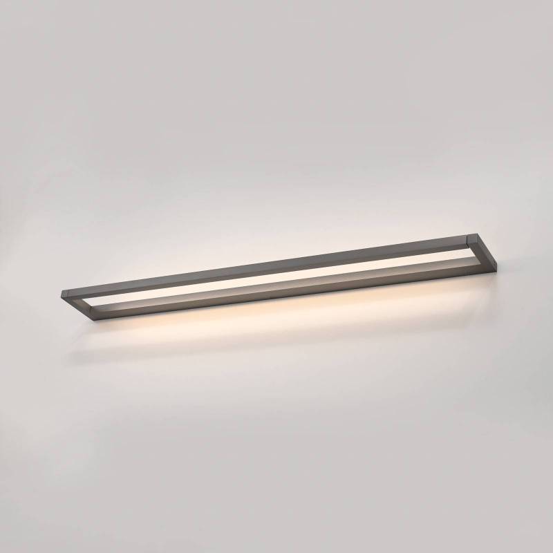 PURE LED-Wandlampe Puro, grau Breite 100 cm Aluminium Dimmer von Pure