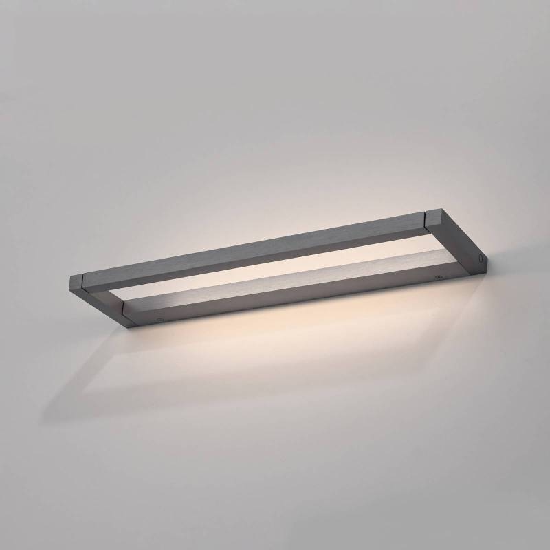 PURE LED-Wandleuchte Puro grau Breite 50 cm Aluminium Dimmer von Pure