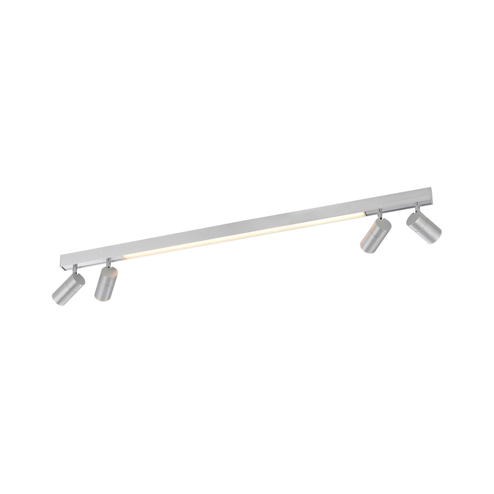 LED-Deckenlampe PURE Lines, 120 cm, silber, Fernbedienung LED-Deckenlampe PURE Lines, 120 cm, silber, Fernbedienung von Pure