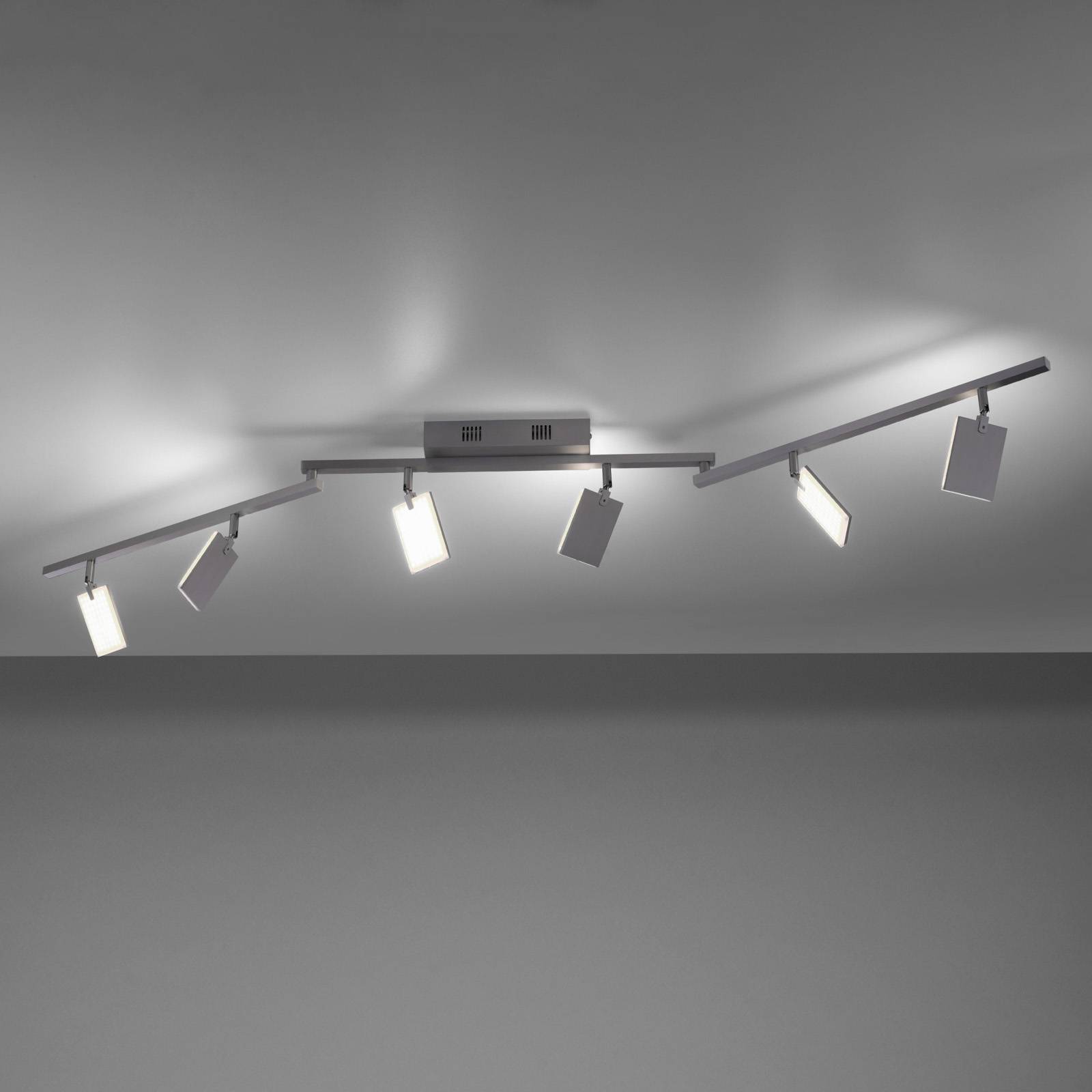PURE Mira Deckenlampe 6-flammig Remote CCT alu PURE Mira Deckenlampe 6-flammig Remote CCT alu von Pure
