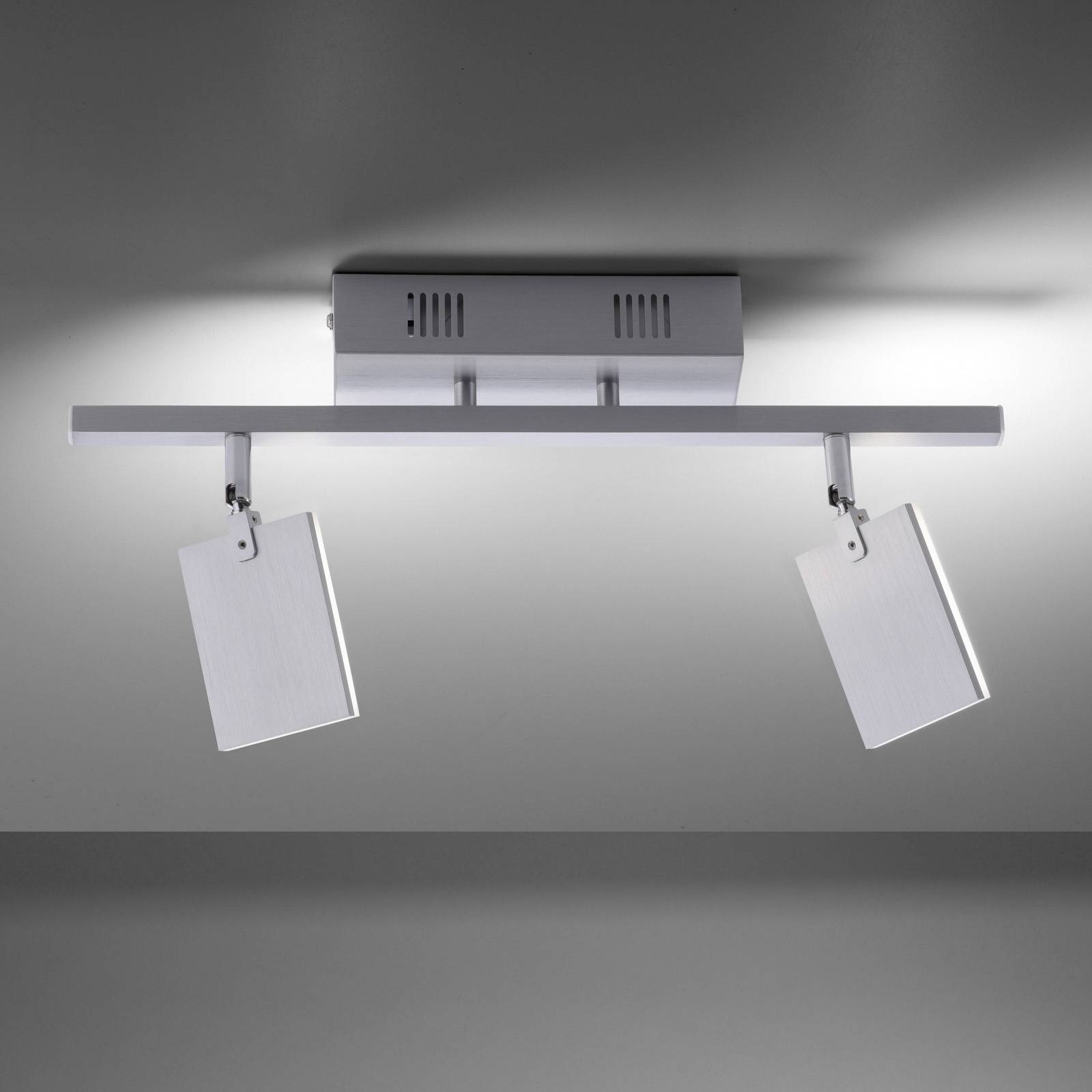 PURE Mira LED-Deckenlampe 2-flammig Remote CCT alu PURE Mira LED-Deckenlampe 2-flammig Remote CCT alu von Pure