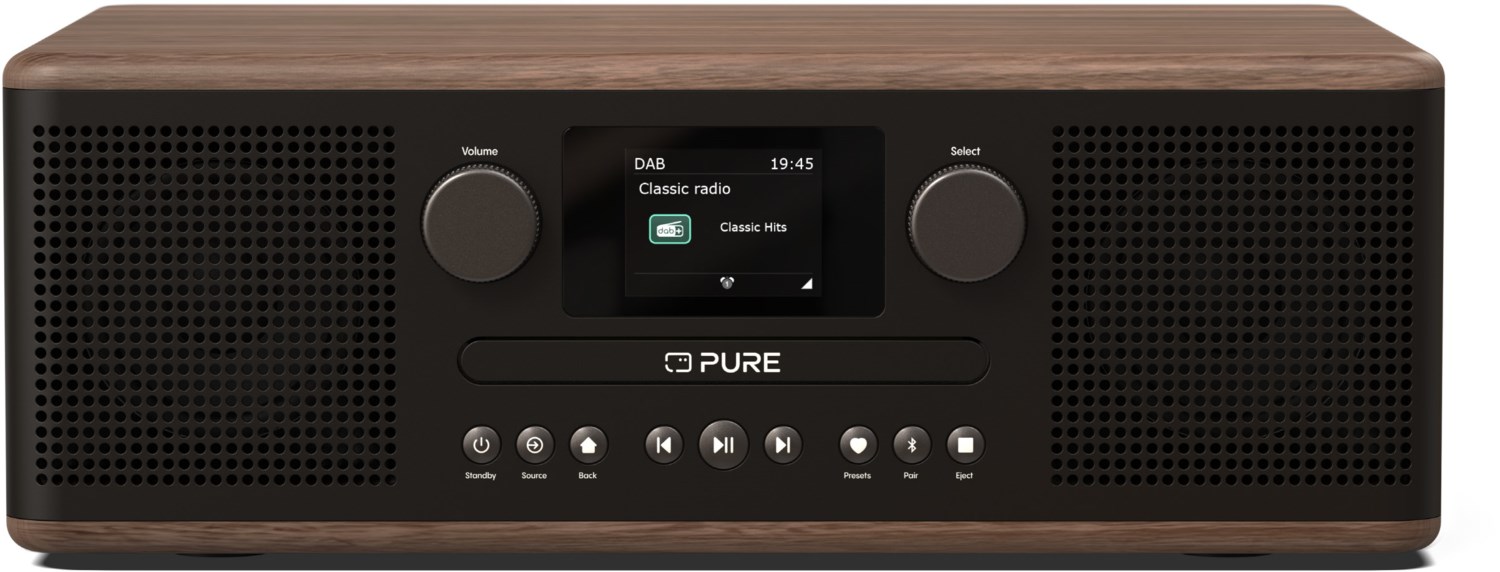 Pure Classic C-D6 Stereo-Anlage coffee black von Pure