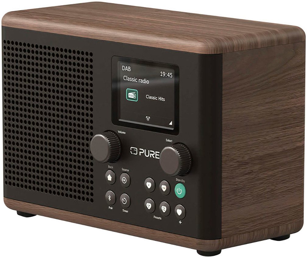 Pure Classic H4 Digitalradio (DAB) (Digitalradio (DAB), FM-Tuner, UKW mit RDS, 10 W) von Pure