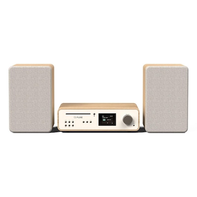 Pure Classic Stereo Cotton White/Oak EU/UK von Pure