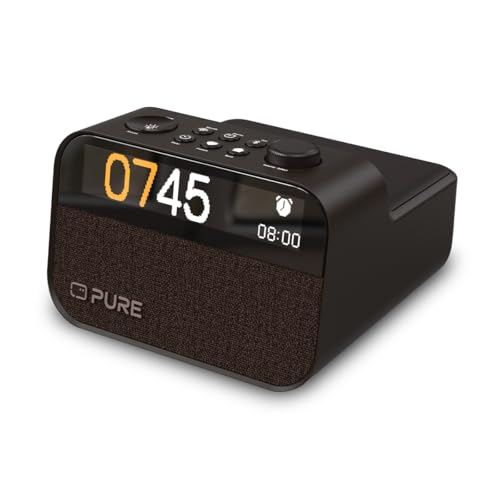 Pure Moment Charge – Radiowecker mit Wireless-Ladepad, DAB+/FM, Bluetooth, natürlichen Klängen, White Noise & Wake-up Light – Perfekt für Schlafzimmer & Büro, Coffee Braun Pure Moment Charge – Radiowecker mit Wireless-Ladepad, DAB+/FM, Bluetooth, natürlichen Klängen, White Noise & Wake-up Light – Perfekt für Schlafzimmer & Büro, Coffee Braun von Pure