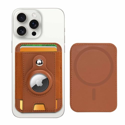 PureGear Mag AirTag Wallet Magnetische Brieftasche mit schützender AirTag-Halterung für iPhone 15/14/13/12 Serie, MagSafe kompatibel, hält bis zu 8 Karten, Slim Minimalist (Cognac) PureGear Mag AirTag Wallet Magnetische Brieftasche mit schützender AirTag-Halterung für iPhone 15/14/13/12 Serie, MagSafe kompatibel, hält bis zu 8 Karten, Slim Minimalist (Cognac) von PureGear