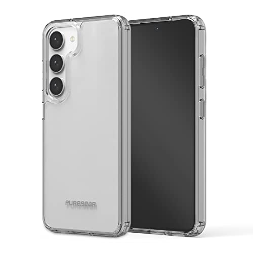 PureGear Slim Shell Transparent Aesthetic Handyhülle für Samsung Galaxy S23 (2023), Flexibel und langlebig, Funktionale Metalltasten, Unterstützung kabelloses Laden Ultradünn Galaxy S23 Hülle (Klar) von PureGear