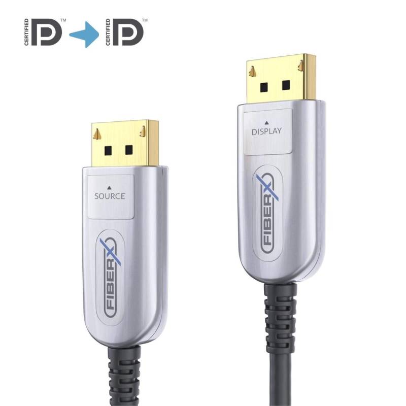 FiberX Serie - DisplayPort 8K Glasfaser Extender Kabel - 15m von FiberX