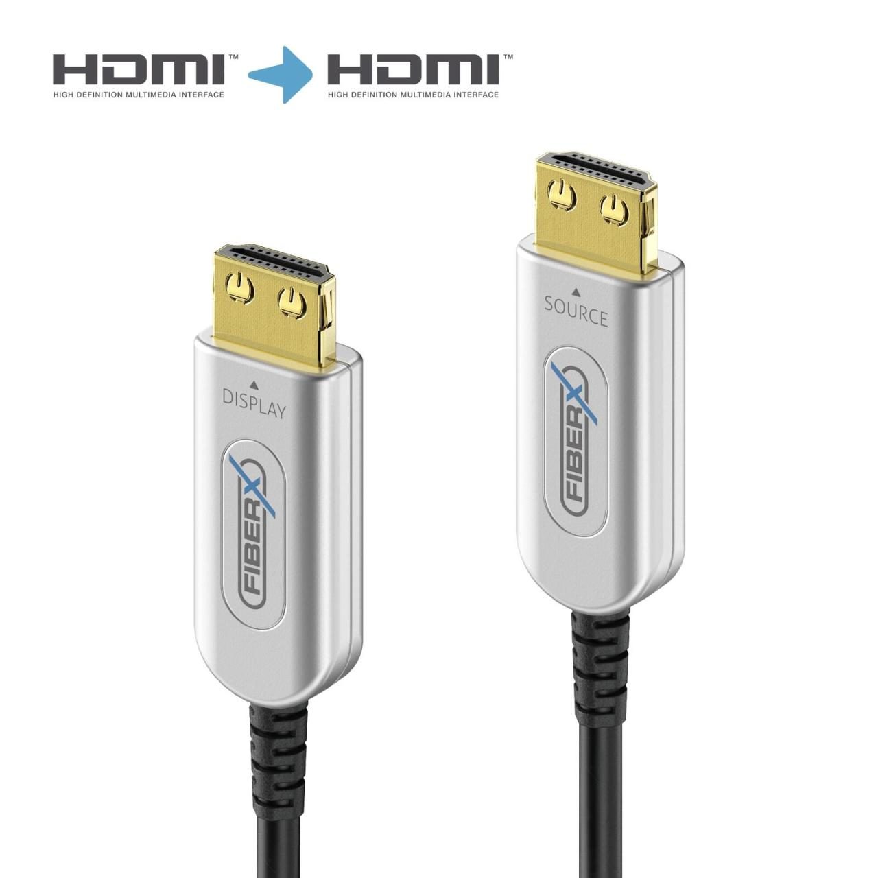 FiberX Serie - HDMI 4K Glasfaser Extender Kabel - 20m FiberX Serie - HDMI 4K Glasfaser Extender Kabel - 20m von FiberX